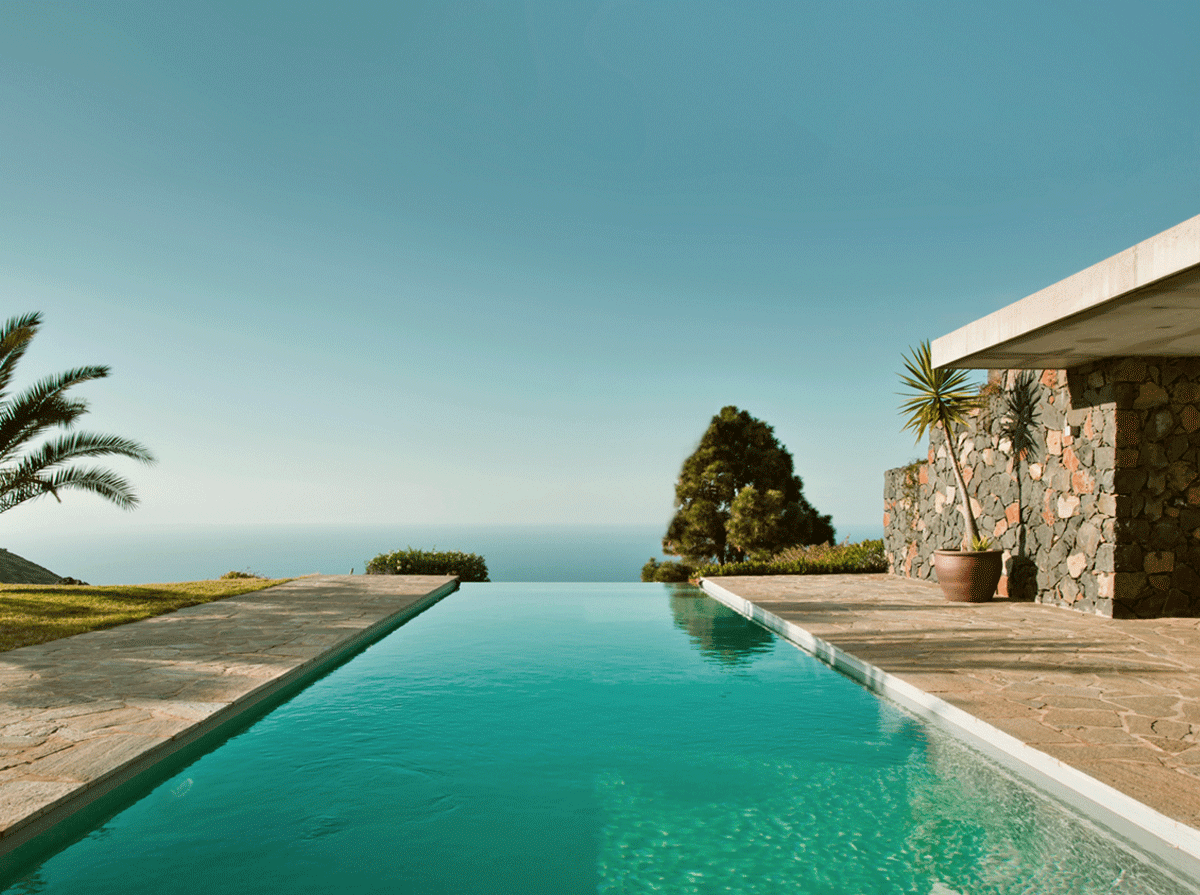 Exklusive Designervilla in Toplage mit Swimmingpool auf La Palma